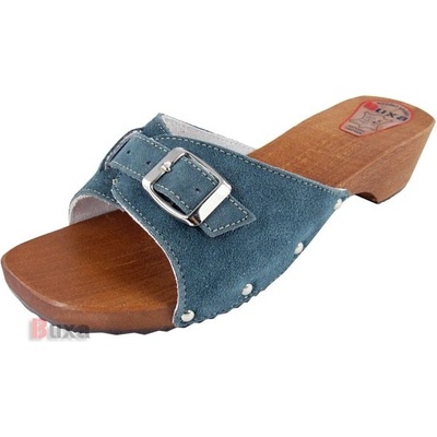 R70 modrá brúsená koža