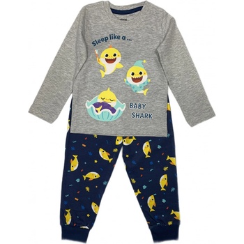 E Plus M chlapecké pyžamo Baby shark šédé