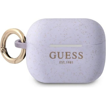 Image 1 of Guess Калъф Guess GUAPSGGEU Silicone Glitter за Apple AirPods Pro, лилав (GUE001399)