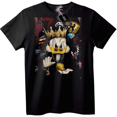 NOONEBRAND Тениска Коронован градски Donald - 2XL, White