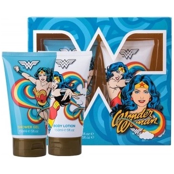 DC Comics Wonder Woman sprchový gel 150 ml + tělové mléko 150 ml dárková sada