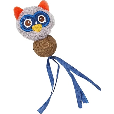 Nobby hračka pro kočky Sova s lisovaným Catnipem 15 cm