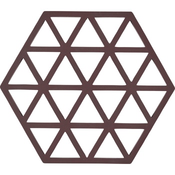 Zone Denmark Triangles Подложка за горещи съдове, тъмнокафява (36559)