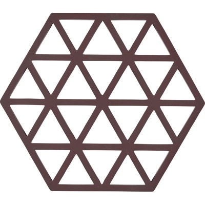 Zone Denmark Triangles Подложка за горещи съдове, тъмнокафява (36559)