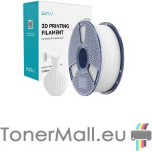Sunlu PLA филамент Sunlu PLA Classic, 1.75 mm, 1.0 kg, White - tonermall