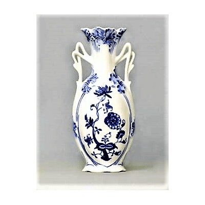 Cibulák – Váza secesná 20,5 cm – originál cibuľový porcelán 1. akosť