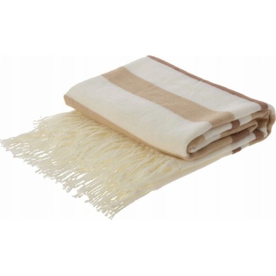 Home Styling Collection Pruhovaná deka s třásněmi akrylátová 130x160