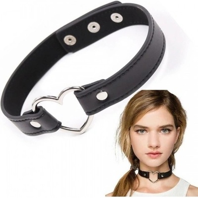 BONDAGE FASHION SEXY CHOKER OBOJEK SE SRDCEM