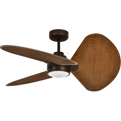 Lucci Air 51325649 - LED вентилатор с димер SABLE 1xGX53/12W/230V CCT (регулируема цветна температура) Ø 91, 5 cm кафяв + дистанционно управление (FAN00313)