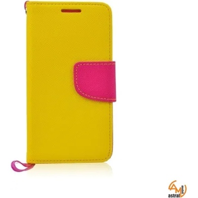 Samsung Страничен калъф тефтер за Samsung Galaxy S5/S5 Neo жълт