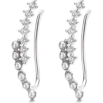 Silenti Jewelry Сребърни обеци "Замах