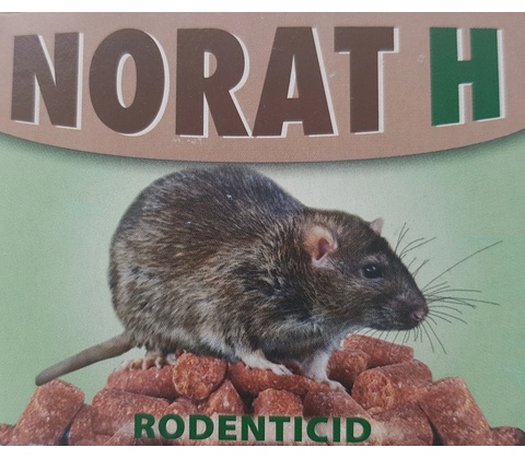 Rodenticid NORAT H voskované maxigranule 2x60g