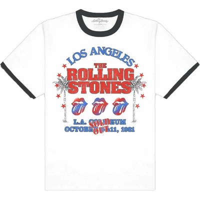 The Rolling Stones tričko American LA Tour biele