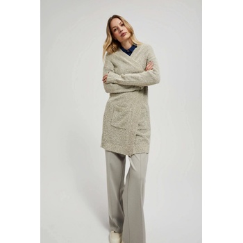 Moodo Дълга жилетка с джобове в пясъчен цвят Moodo Moodo | Bezhov | ЖЕНИ | XS