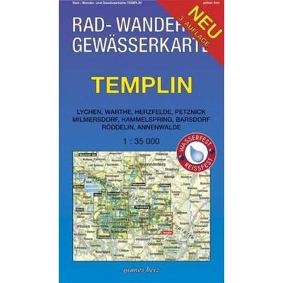 Rad-, Wander- & Gewässerkarte Templin