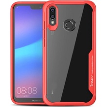 Pouzdro Ipaky čiré s rámečkem Huawei Nova 3 - červené