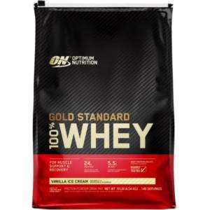 Optimum Nutrition Gold Standard 100% Whey, ванилов сладолед, 4.54 kg, Optimum Nutrition