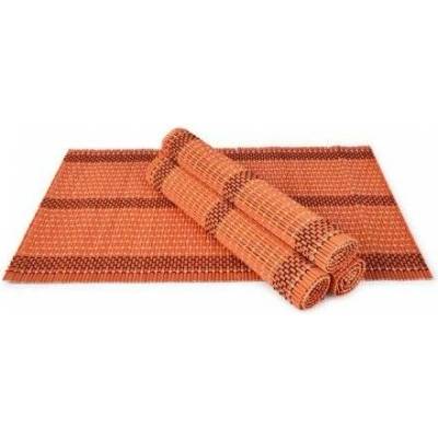 GoEco Bambusové prostírání 44x30cm oranžové 4ks