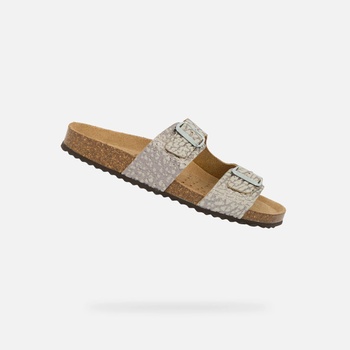 Geox Сребристи дамски пантофи Geox Brionia Geox | Mnogotsveten | ЖЕНИ | 35