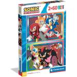 Clementoni Пъзел CLEMENTONI 2x60 части Sonic - CLEMENTONI