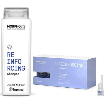 Framesi Комплект ампули и шампоан против косопад за изтъняла коса Framesi Morphosis Reinforcing