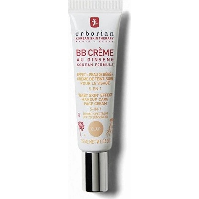 Erborian BB Cream tónovací krém pre dokonalý vzhľad pleti SPF20 Clair Ginseng 15 ml