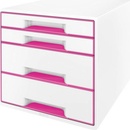 Leitz WOW Cube 5213 box so zásuvkami 4 x DIN A4 zásuviek: 4 biela 5213-20-23