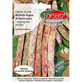 Fazuľa TORSEED ŠPARGĽOVÁ FASOLA STREDNE SKORÁ BORLOTTO LINGUA DI FUOCO NANO 20 G semená 20 g