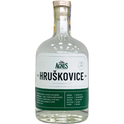 Agnes Hruškovice Muškatelka 45% 0,5 l (holá láhev)