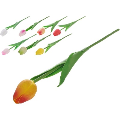 Umelé kvety, plast 330mm tulipán, mix farieb