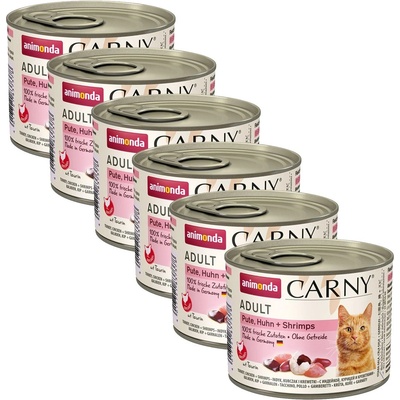 Animonda Carny Adult - Пуйка, пиле и скариди 6 x 200 г