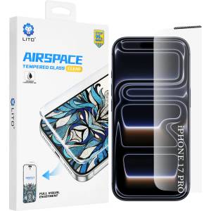 LITO Стъклен протектор Lito Airspace Border - iPhone 18 Pro / iPhone 17 Pro - Прозрачен