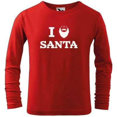 Dobrý triko Dětské vánoční triko Santa Červená
