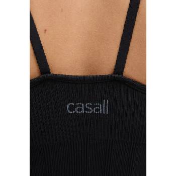 Casall Сутиен за йога Casall Seamless Rib в черно с изчистен дизайн 24292 (24292)