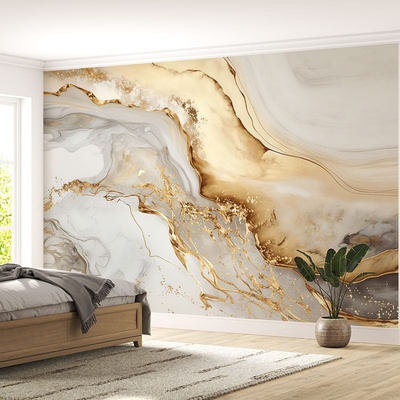 Decono Фототапет Златен Мрамор