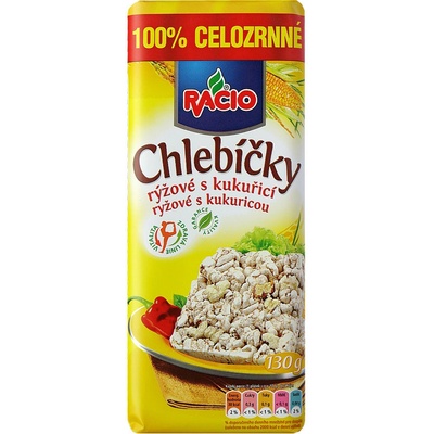 Racio Chlebíčky rýžové s kukuřicí 130 g