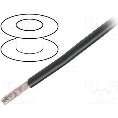 Alpha Wire 541816 BK005 Vodič HookUp Wire lanko Cu 18AWG PVC černá 600V 30,5m