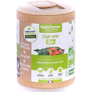 Nat&Form Зелено кафе БИО 250 mg 90 капсули | Nat&Form (023535 (CAFEBIO_9))