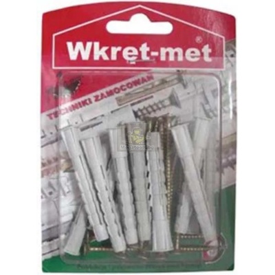 Wkret-met Дюбел универсален 6х50 с винт 12 броя Wkret-met