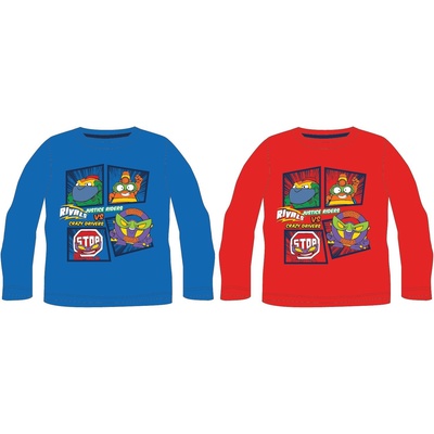 EPlus Тениска с дълъг ръкав за момчета Zing, червена Размер - деца: 104