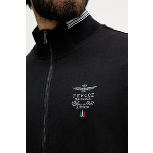 Aeronautica Militare суичър с цип мъжки от памук с еластан (FE1956UF00459)