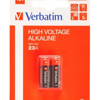 Verbatim ALKALINE BATTERY 12V 23A (MN21/A23) 2 PACK (49940)