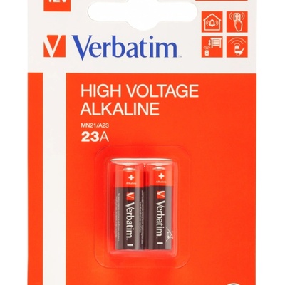 Verbatim ALKALINE BATTERY 12V 23A (MN21/A23) 2 PACK (49940)