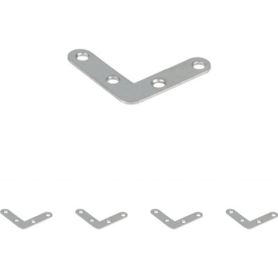 Walteco Spojovací plochý úhelník 40x40x10mm 5 ks 451BP1