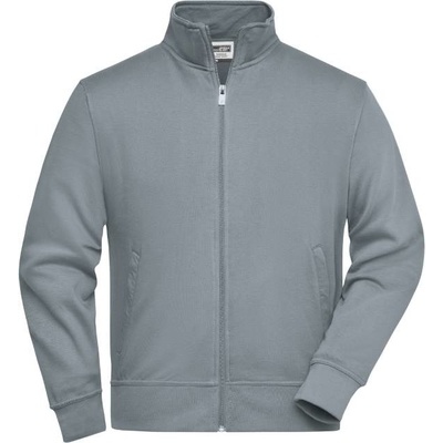James & Nicholson JN 836 / mikina so stojačikom dark grey