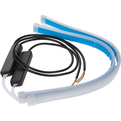 LED pásek, dynamické blinkry oranžová / poziční světla červená, 30 cm