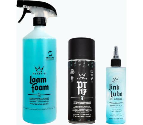 PEATYS PEATY'S GIFT PACK WASH DEGREASE LUBRICATE DRY PGP-CDD-4