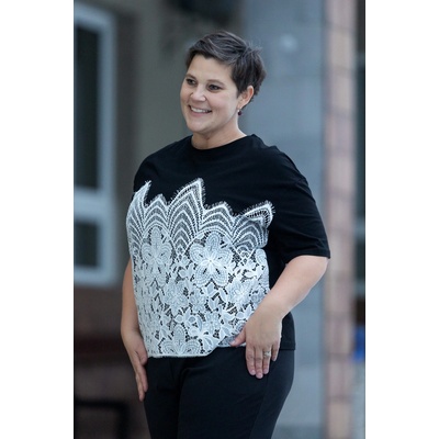 Elegantní tričko Aisha černá