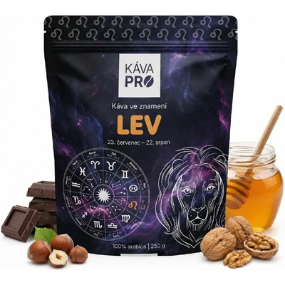 KávaPRO káva ve znamení Lev mletí french press 250 g