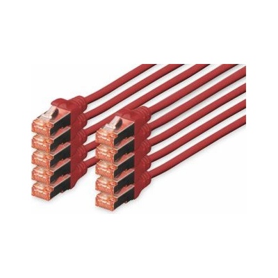 Digitus DK-1644-010-R-10 Cat6 S/FTP (S-STP), 1m, červený